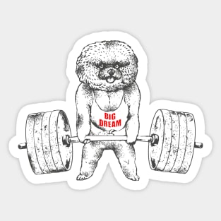 Bichon Frise Lift Sticker